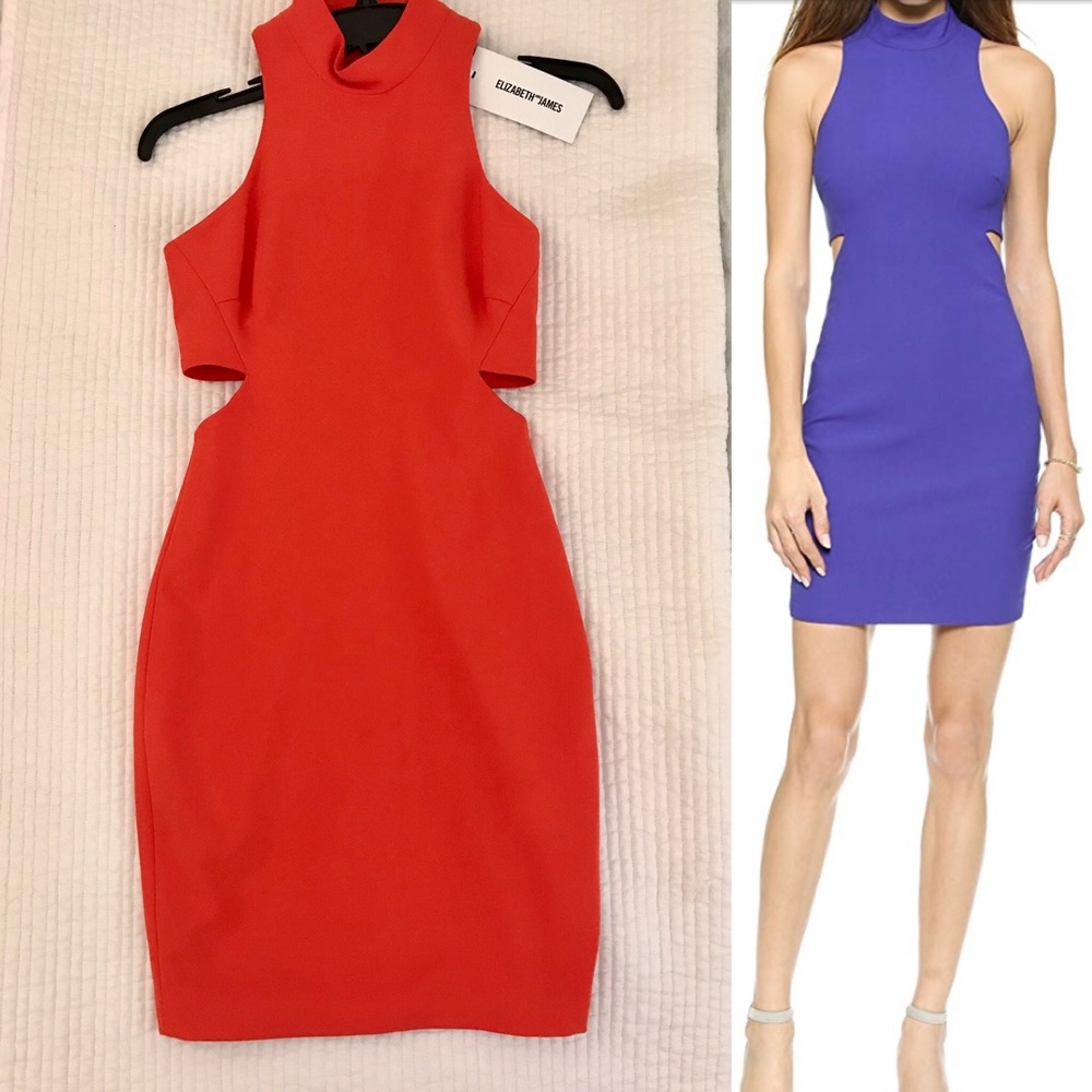Elizabeth&James Shaelene Bodycon sz:0 Tangerine